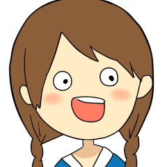 [LINEスタンプ] 三つ編みアミーちゃん 