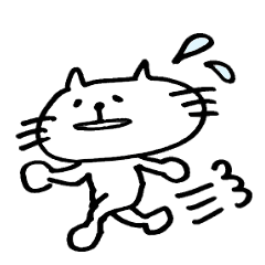 [LINEスタンプ] モノクロどうぶつ 