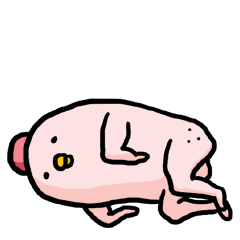[LINEスタンプ] 眠る鶏肉 