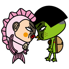 [LINEスタンプ] Fish ＆ Kappa 