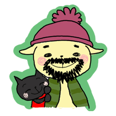[LINEスタンプ] ひげねこくん 