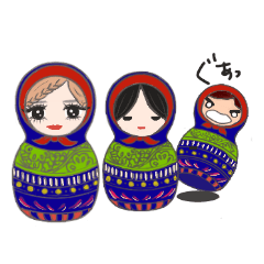 [LINEスタンプ] 気ままな3姉妹 
