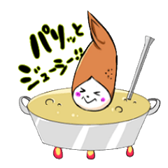 [LINEスタンプ] 手羽娘 