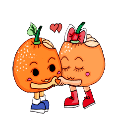 [LINEスタンプ] SWEETHEART - ORANGES 