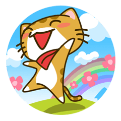 [LINEスタンプ] かまってニャンコとマイペースネズミ 