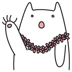 [LINEスタンプ] ハワイのサーファーキャット トト