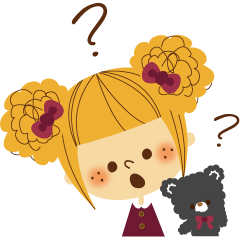 [LINEスタンプ] 定番！女の子フェイススタンプ 