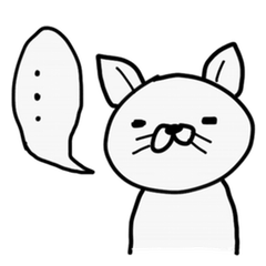 [LINEスタンプ] ただの白猫 