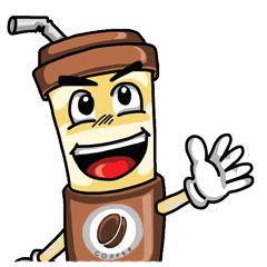 [LINEスタンプ] Noom Coffee glass (English) fetchpriority=high