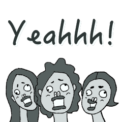 [LINEスタンプ] ネガティブフェイス 