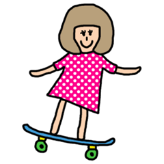 [LINEスタンプ] 前髪パッツンボブガール fetchpriority=high
