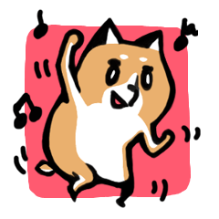 [LINEスタンプ] 元気な柴ワン 