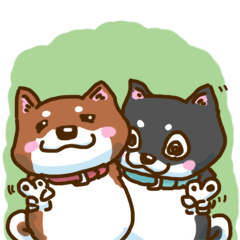 [LINEスタンプ] 楽しいしばわんこ 