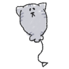 [LINEスタンプ] 猫風船 〜アメリカンショートヘアー〜 