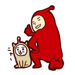 [LINEスタンプ] 星から来た人と星から来たヌコ fetchpriority=high