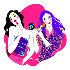 [LINEスタンプ] Valentina＆Francesca 