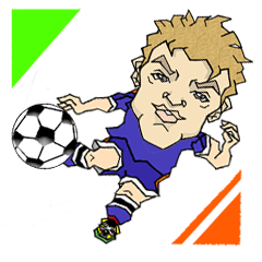 [LINEスタンプ] イラストDEサッカー観戦☆日本バージョン 