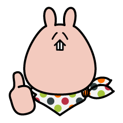 [LINEスタンプ] イカしてるうさぎ 