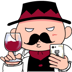 [LINEスタンプ] ワインマン 