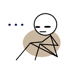 [LINEスタンプ] なまける棒人間 