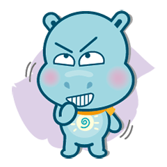 [LINEスタンプ] Hippo Kid 