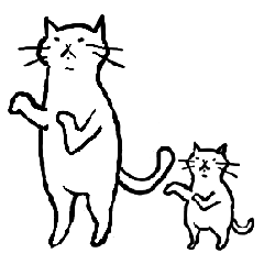 [LINEスタンプ] 気ままなねこたち 