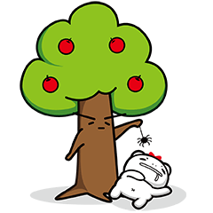 [LINEスタンプ] bear's fruit tree 