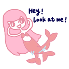 [LINEスタンプ] Mermaid style 