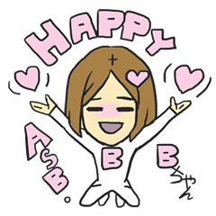 [LINEスタンプ] AsB - B Chan 