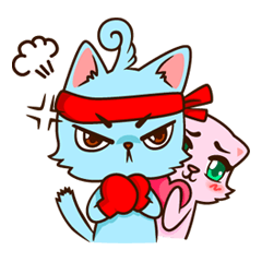 [LINEスタンプ] Catlikelove ＆ The Monster 