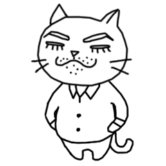 [LINEスタンプ] 旦那様はネコリーマン 