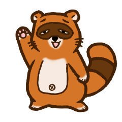 [LINEスタンプ] たぬきのちょちょまる 