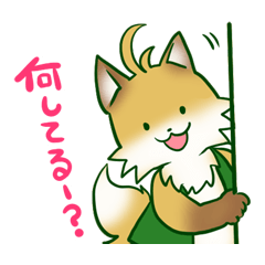 [LINEスタンプ] きつねのこんたくん 