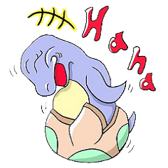 [LINEスタンプ] 卵のリム君といたづらガープ君 