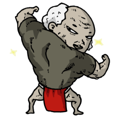 [LINEスタンプ] 筋肉おっさん 