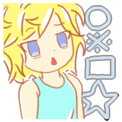 [LINEスタンプ] きんぱつしょうじょ 