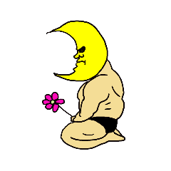 [LINEスタンプ] 月男(つきお) 
