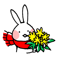 [LINEスタンプ] しろいどうぶつたち 
