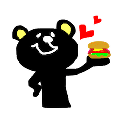 [LINEスタンプ] 佐世保弁 黒熊 