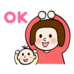 [LINEスタンプ] ベビママすたんぷ（赤ちゃんと一緒） 