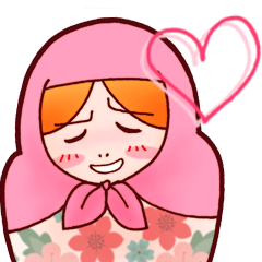 [LINEスタンプ] 嘆きのマトリョーシカちゃん 