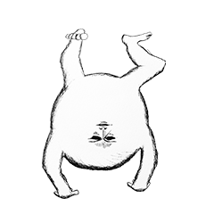 [LINEスタンプ] 一頭身生物の日常 