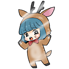 [LINEスタンプ] こんぺいとうガール 「奈良県産 鹿子」2 
