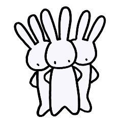 [LINEスタンプ] うさうさ隊です。 
