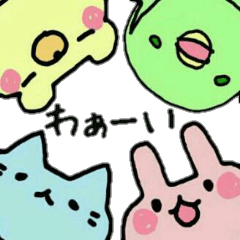 [LINEスタンプ] 4匹の日常 