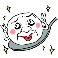 [LINEスタンプ] Annoying rice balls 