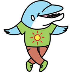 [LINEスタンプ] クールドルフィン 