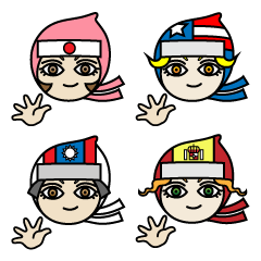 [LINEスタンプ] 世界のクノイチ！ 