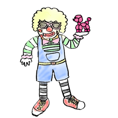 [LINEスタンプ] バルーンアートパフォーマー こっしぃ～ 