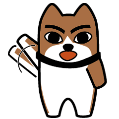 [LINEスタンプ] 喋る柴犬「ダク（♀）」 